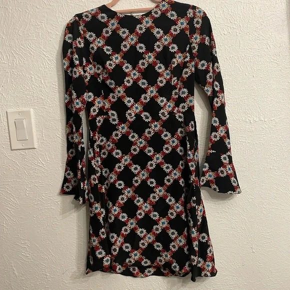 Sandro Paris Rony Silk Floral Dress - Picture 3 of 6